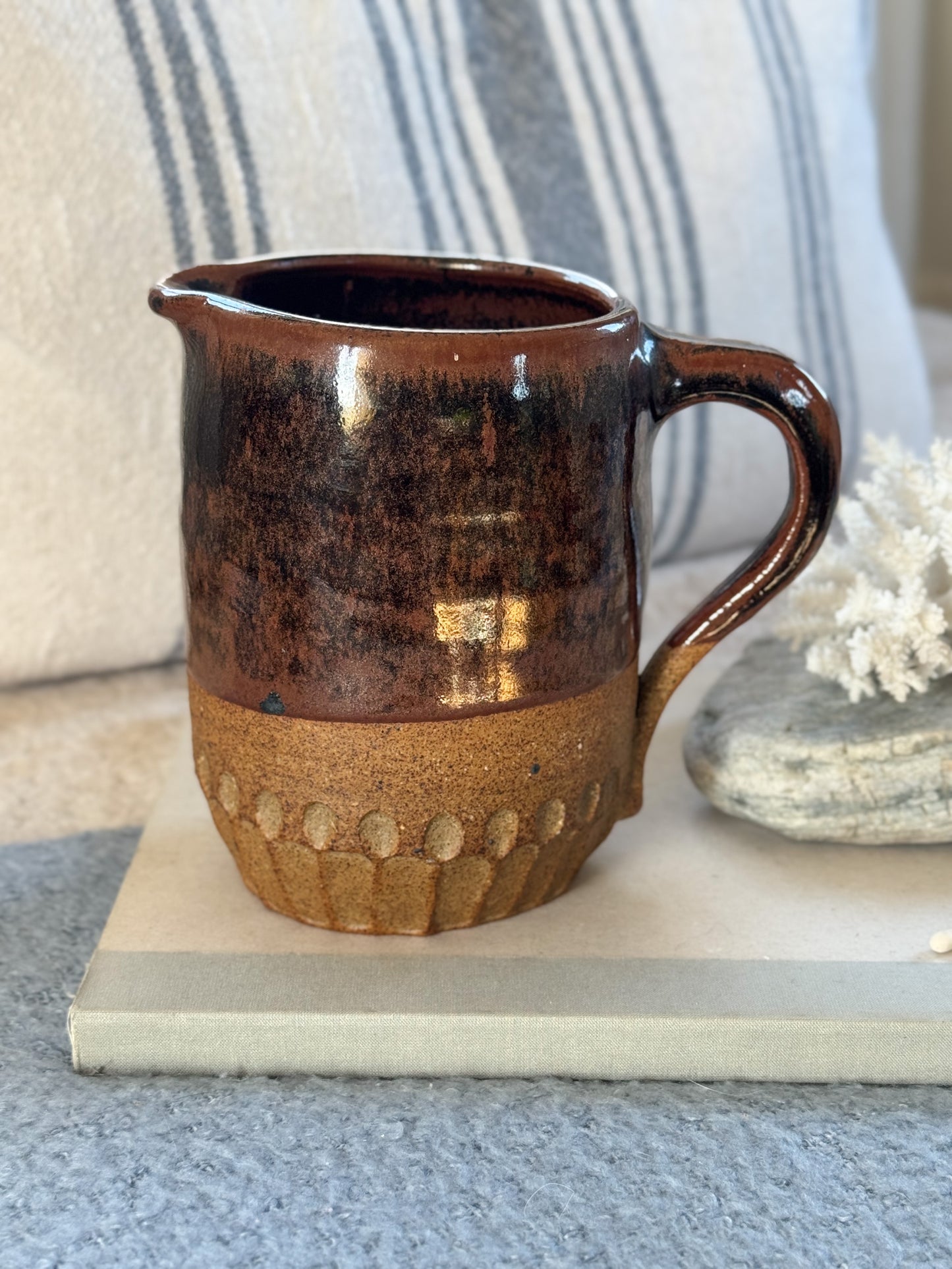 Vintage Studio Pottery Jug by D.Lewis