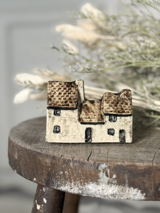 Miniature Studio Pottery Thatched Cottage by Tey Pottery, Norfolk