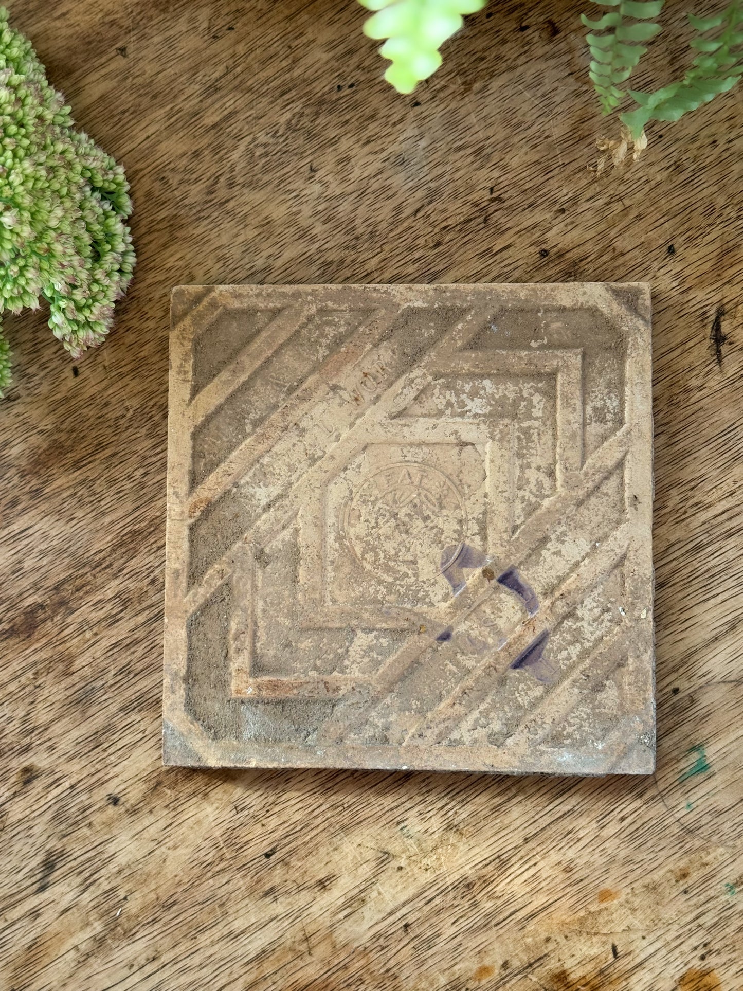 Antique Victorian Maw & Co Tile • Floreat Scalopia Design