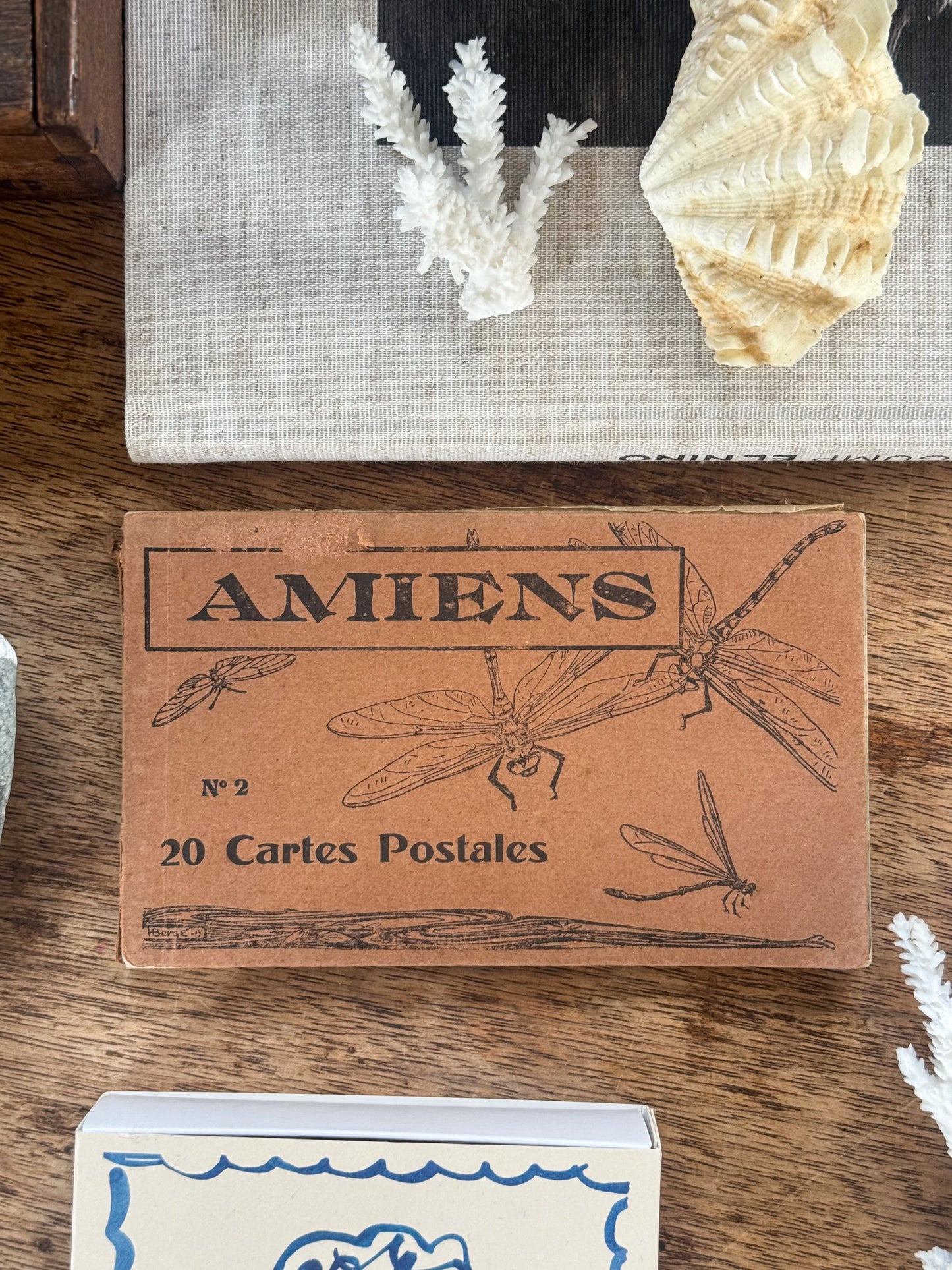 Vintage French ‘Amiens’ Postcard Booklet - Complete with 20 Unused Cartes Postales
