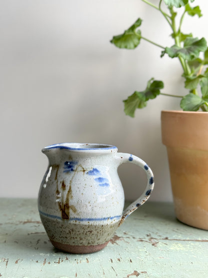 Studio Pottery Subtle Blue Abstract Creamer