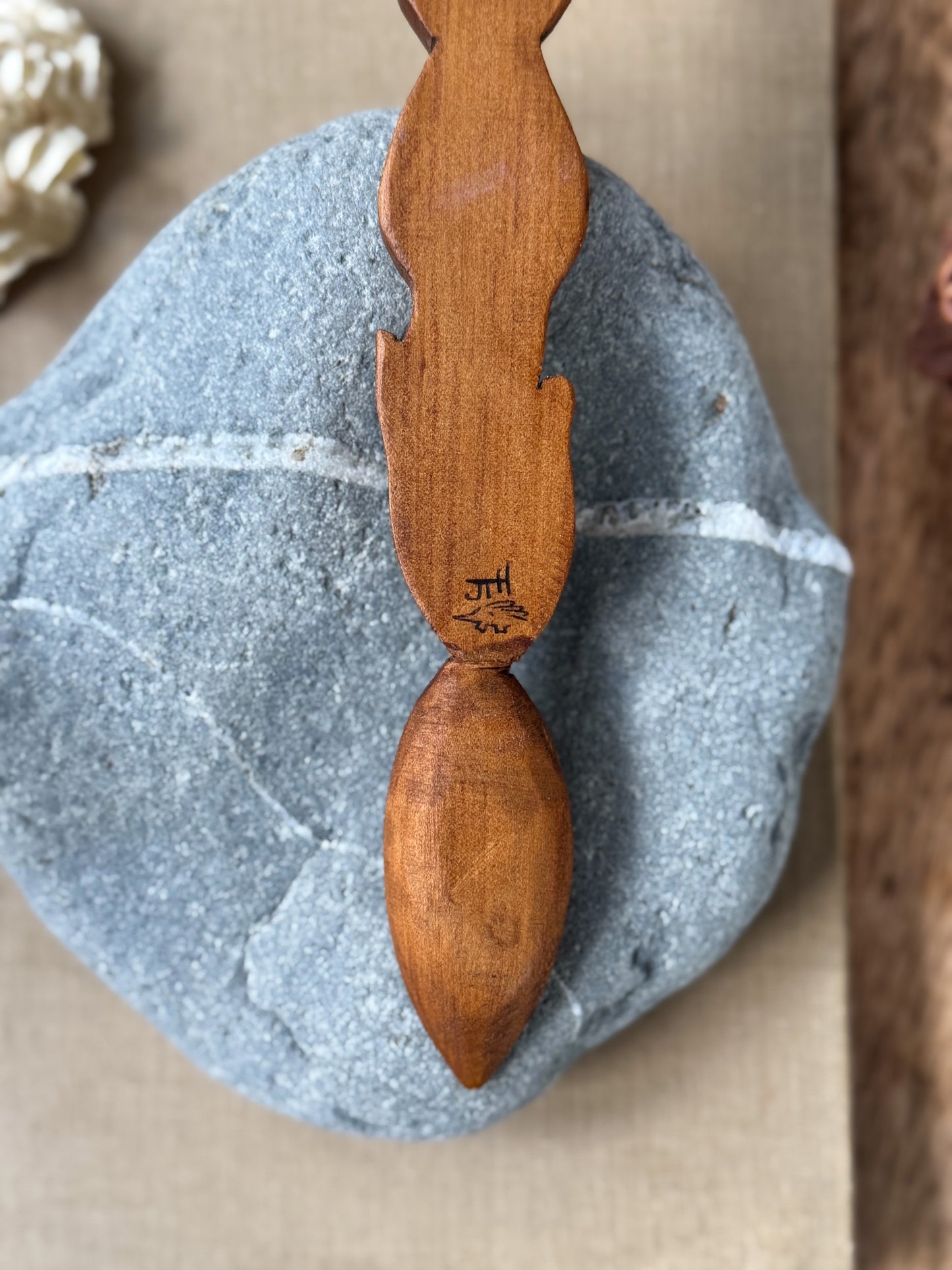 Cennin Pedr• Daffodil - Vintage Hand-Carved Welsh Love Spoon