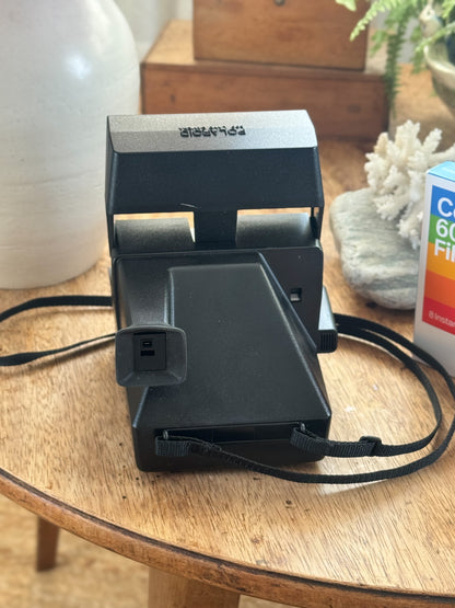 Vintage 1980s Polaroid Sun 600 LMS Instant Film Camera • Fully Working & Film Tested