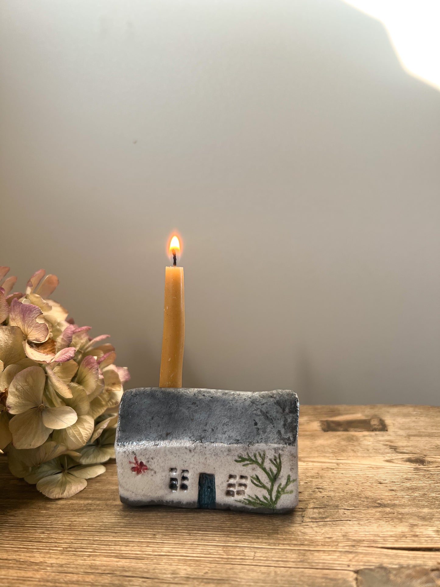 Hiraeth Cottage • Bwthyn Hiraeth Raku Ceramic Candle Holders