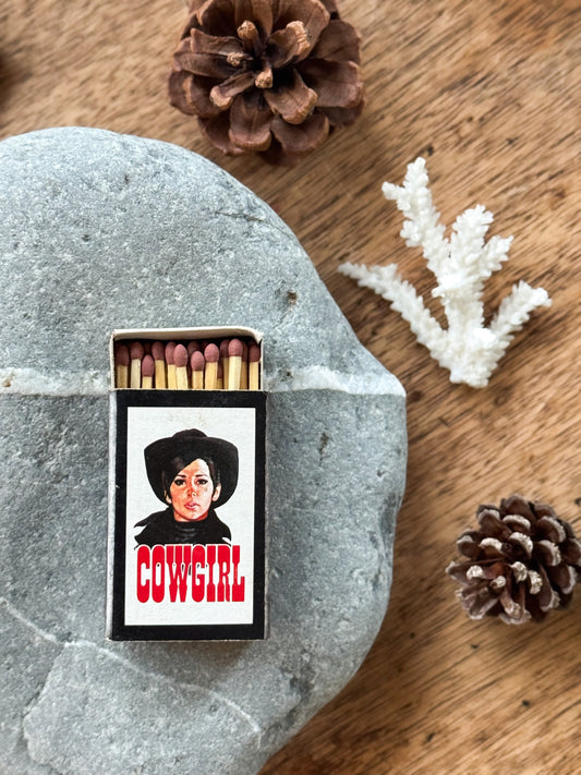 Vintage “Cowgirl” Matchbox - The Cornish Match Co., St Ives