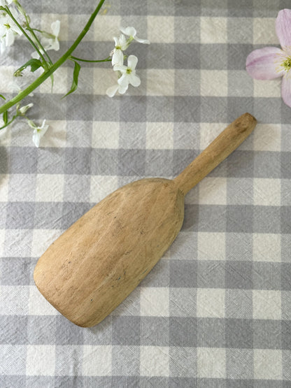 Antique Handmade Wooden Scoop (Option 1)