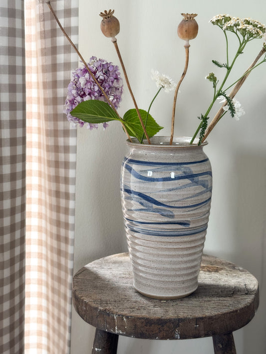 Vintage Tall Studio Pottery Vase by POG Crafts (Paul McGrath & Graham Fielder, Cardington Workshops, Bedford)
