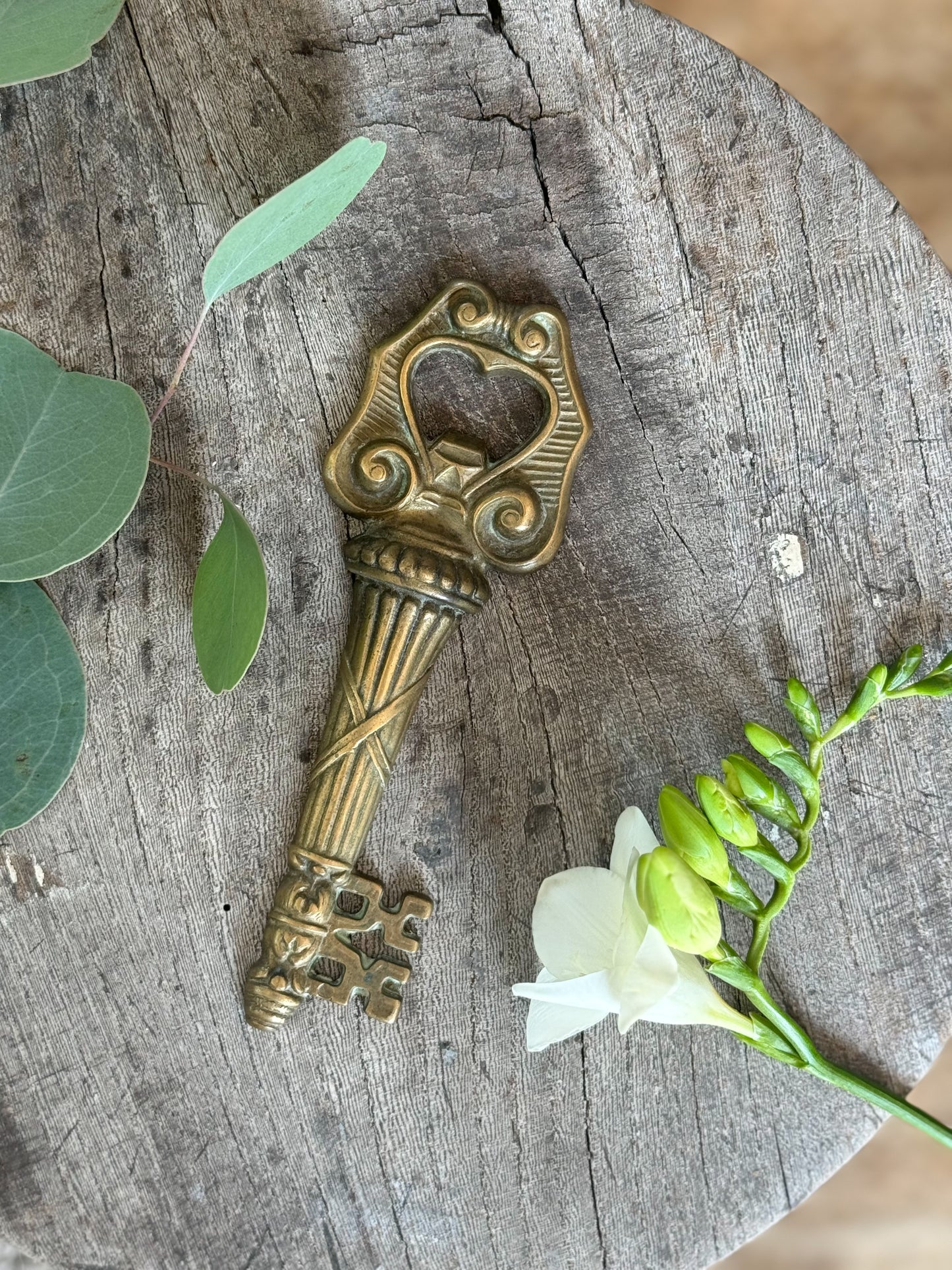 Solid Brass Key Shaped Beer Bottle Opener