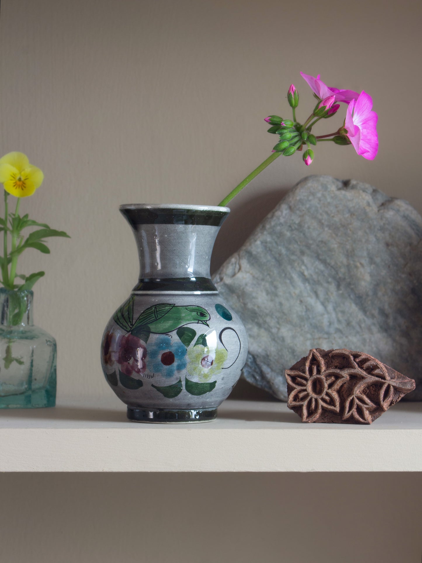 Vintage Mexican Studio Pottery Bud Vase