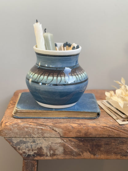Vintage Welsh Pottery Pot, Llanfair Ym Muallt, Bilth Wells Studio Pottery