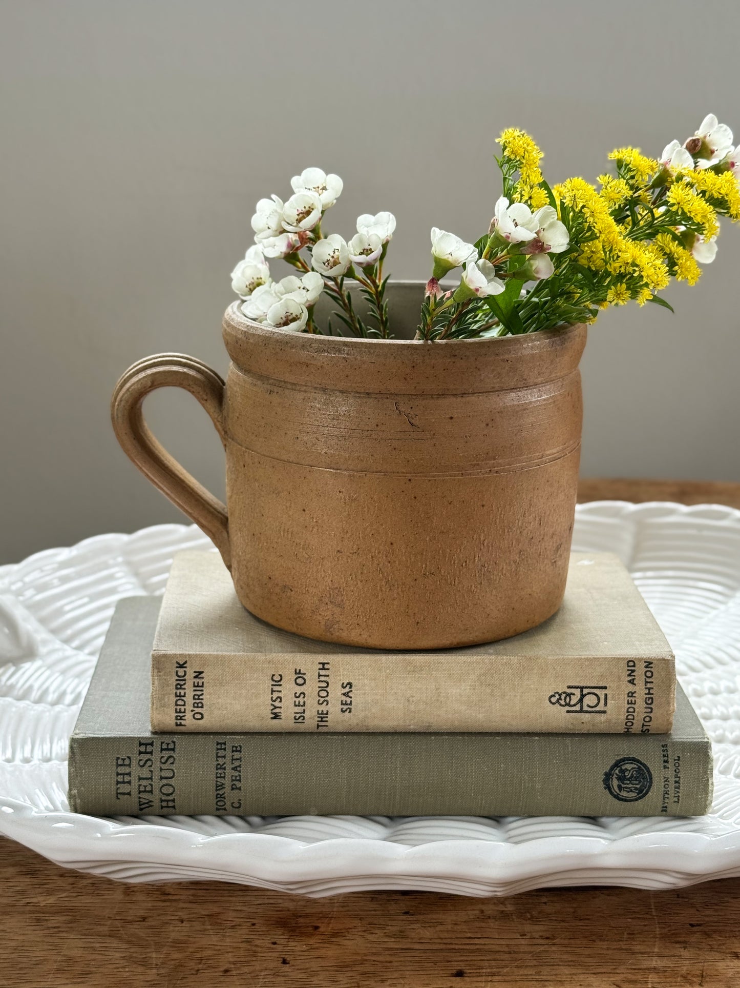 Antique French Confit Pot - Medium Size
