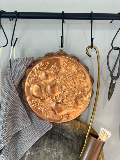 Embossed Fruit Copper Jelly Mould