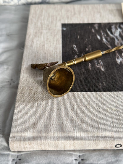 Vintage Handmade Solid Brass Bird Candle Snuffer