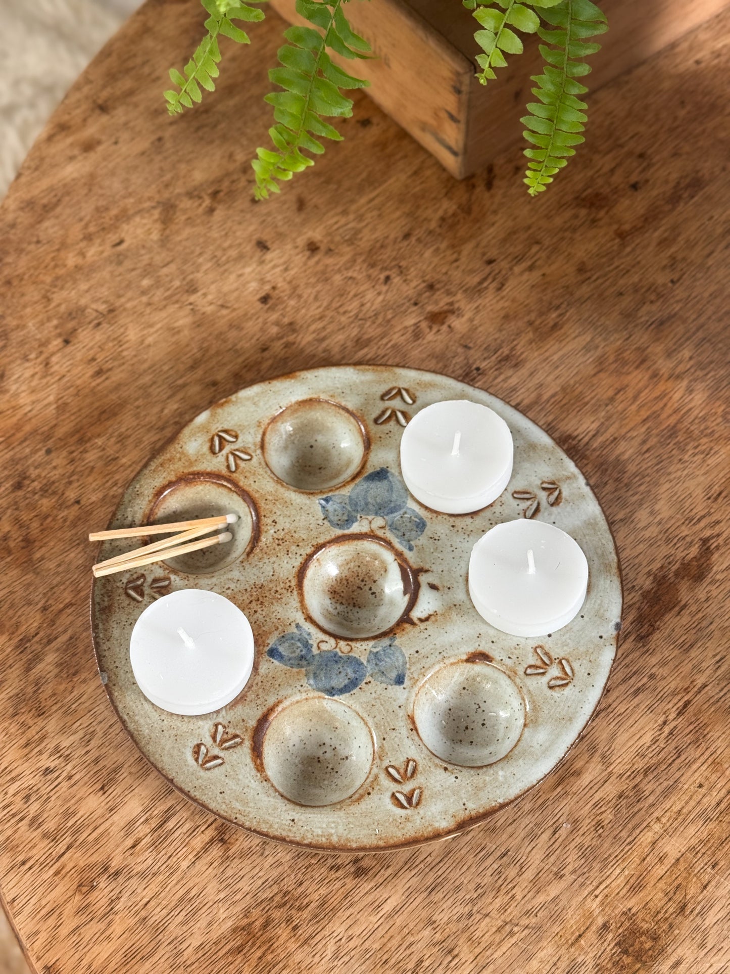 Vintage French Studio Pottery Escargot Dish