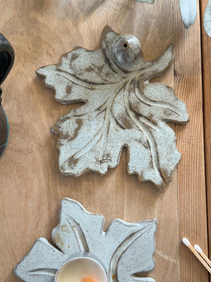 Unique Studio Pottery Maple Leaves | Incense holders, Coasters, Tea-light Candle Holders