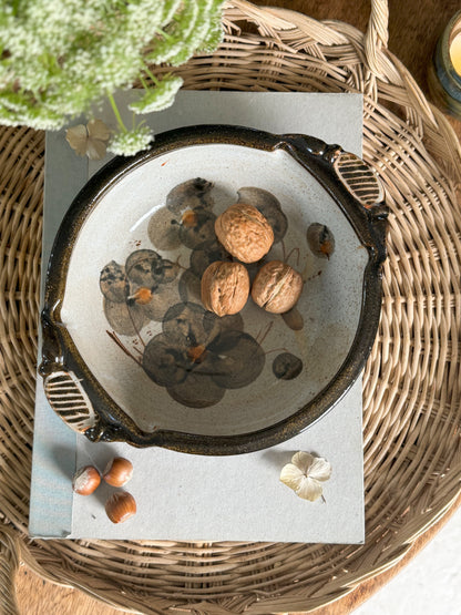 Studio Pottery Floral Serving Dish