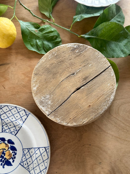Handmade French Wooden Trivet – Repurposed from an Antique Cheese Mould