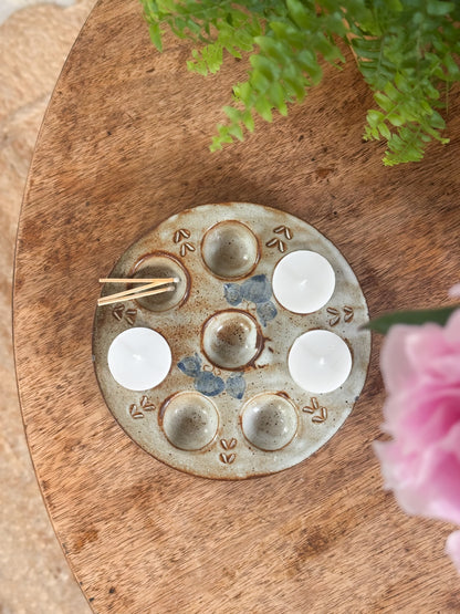 Vintage French Studio Pottery Escargot Dish