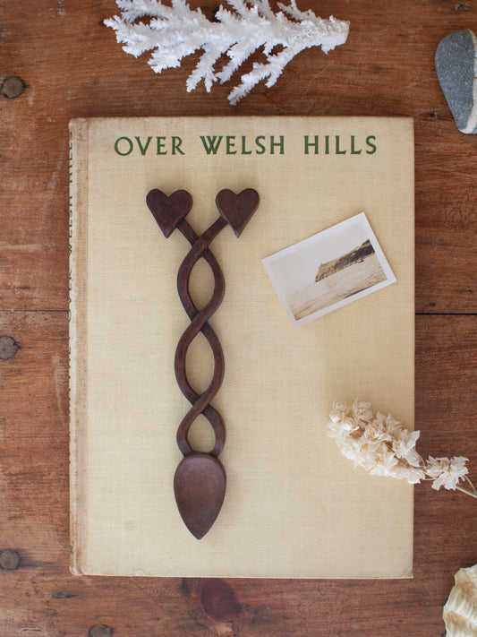 Vintage Hand-Carved Welsh Love Spoon