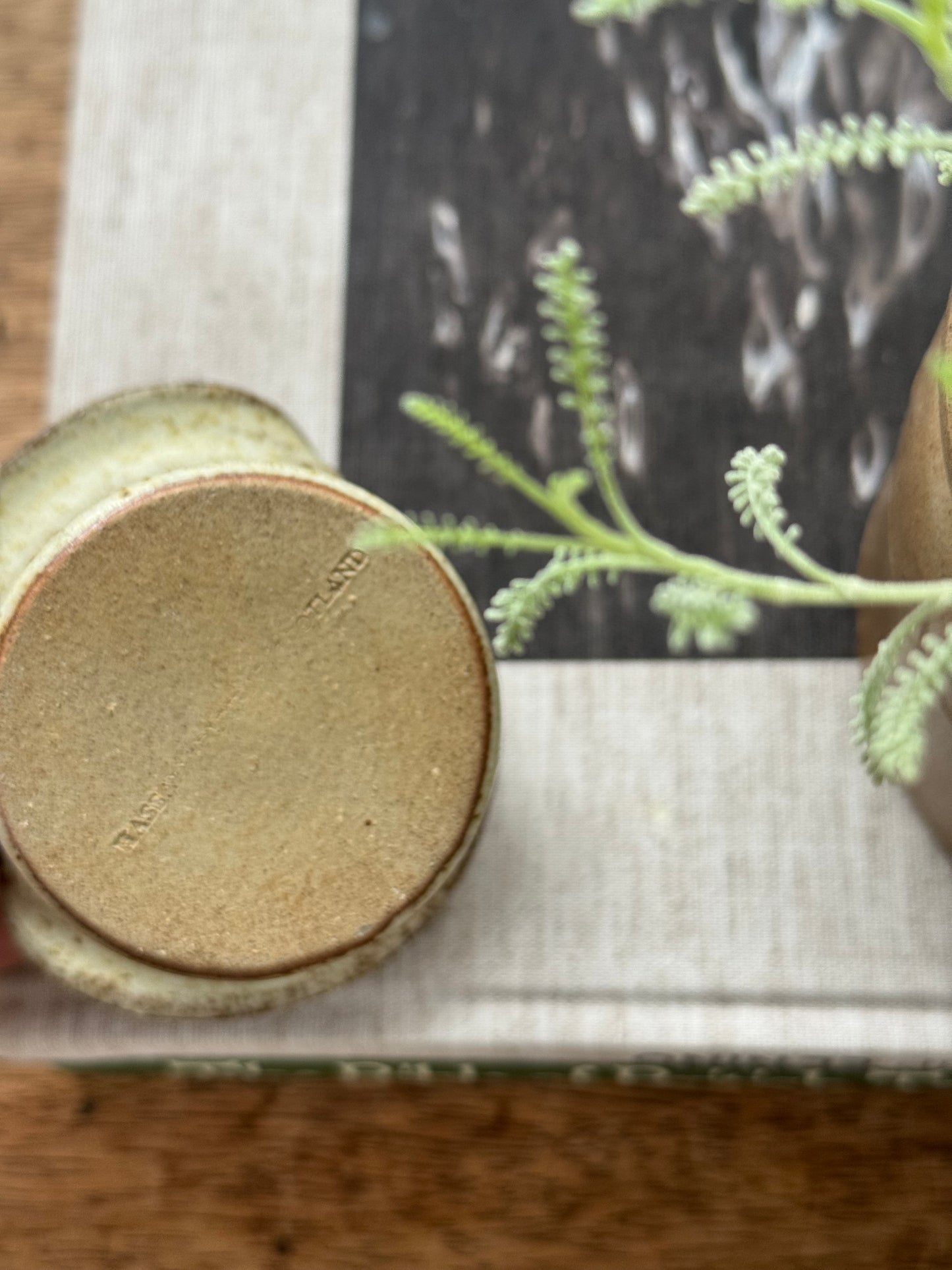 Vintage Studio Pottery Candle Holder - Hassall Dunbar, Scotland