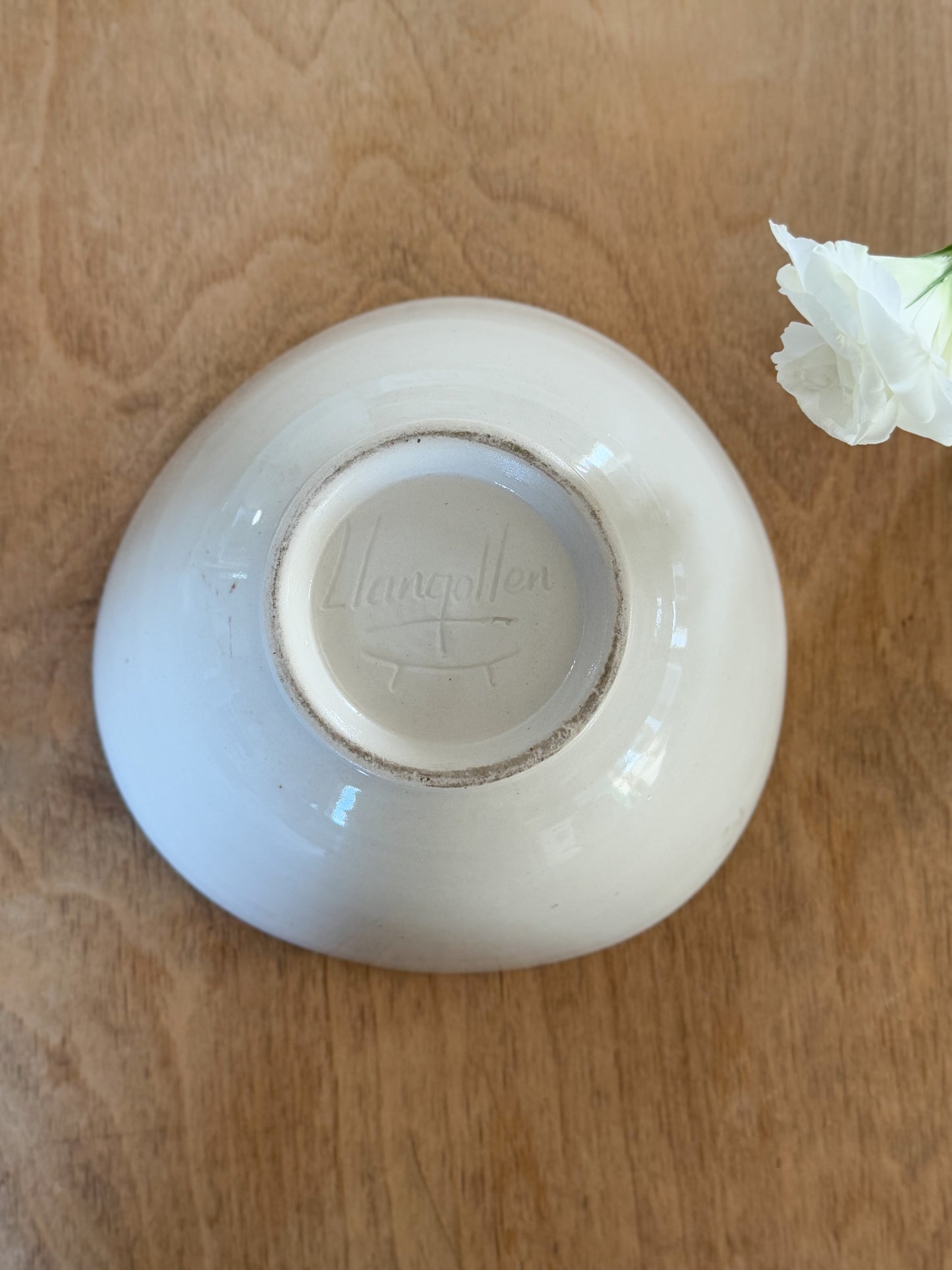 Rare Midcentury  Welsh Studio Pottery Serving Bowl • Rhys & Jean Powell, Llangollen, North Wales