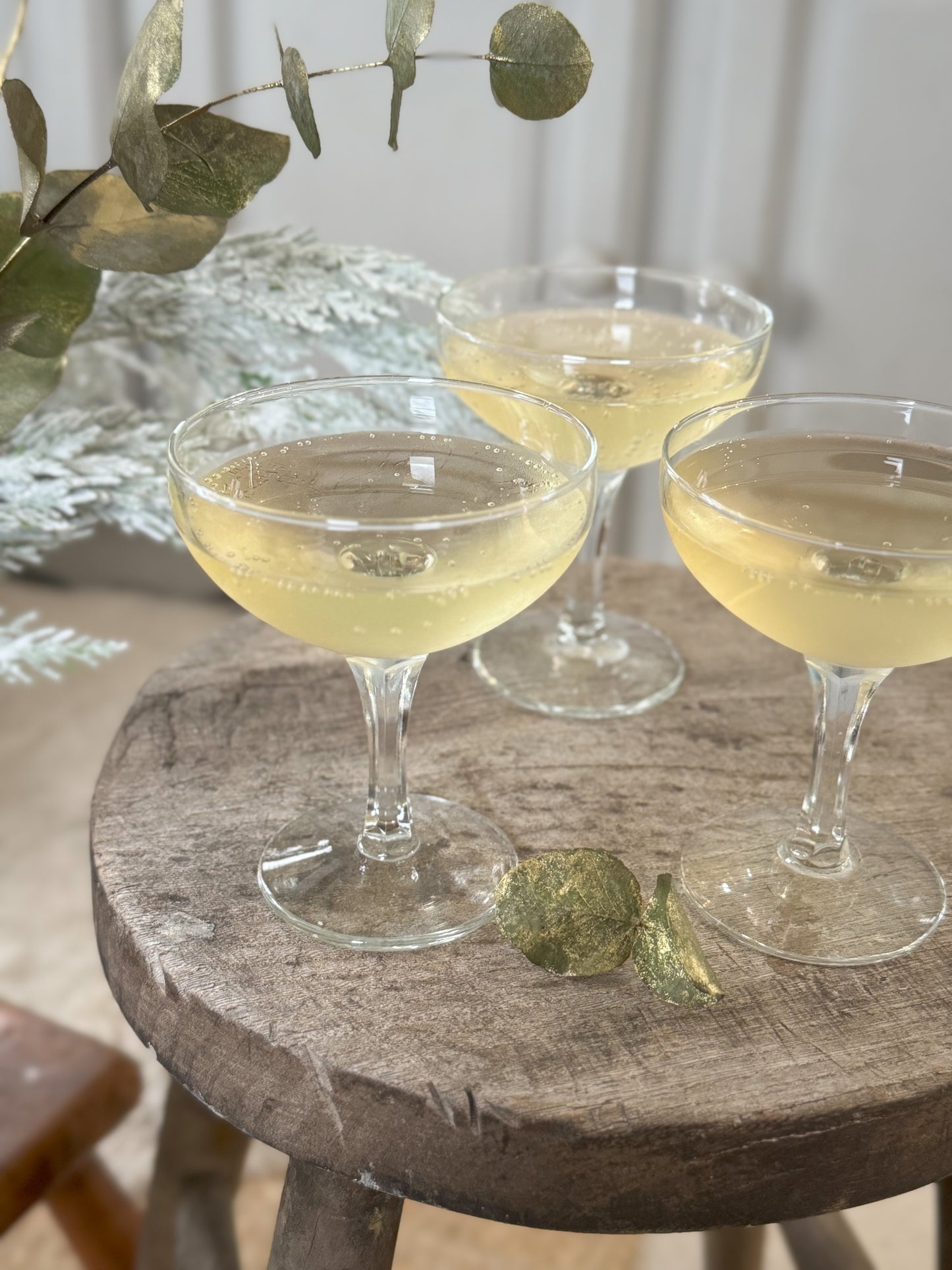 Vintage Art Deco Handblown Champagne Coupes | Set of 6