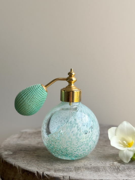 Vintage Caithness Handblown Blue Perfume Bottle