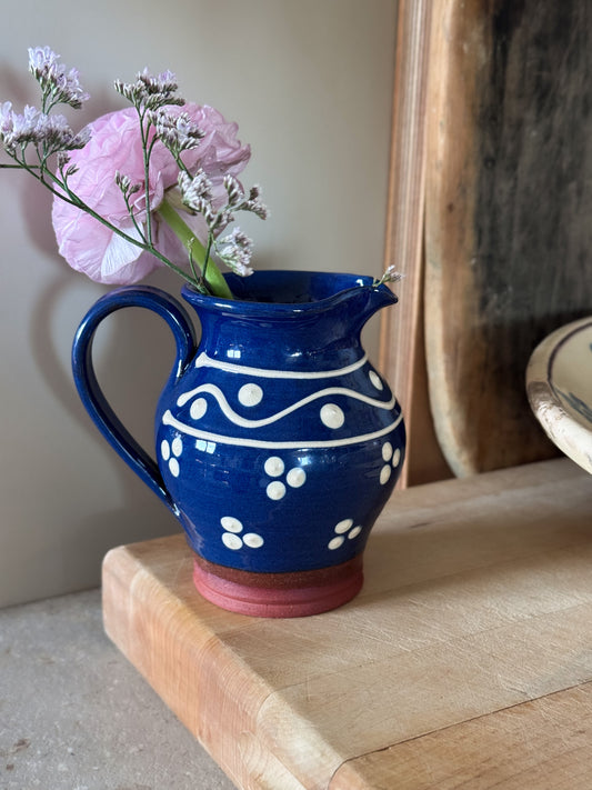 Vintage Welsh Studio Pottery Slipware Creamer Jug by St Fagans Pottery