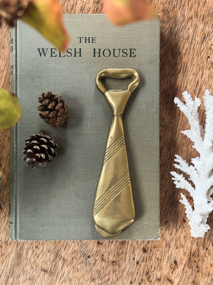 Vintage Solid Brass Tie Bottle Opener