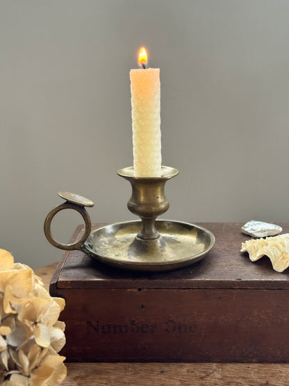 Antique Handmade Solid Brass Chamberstick