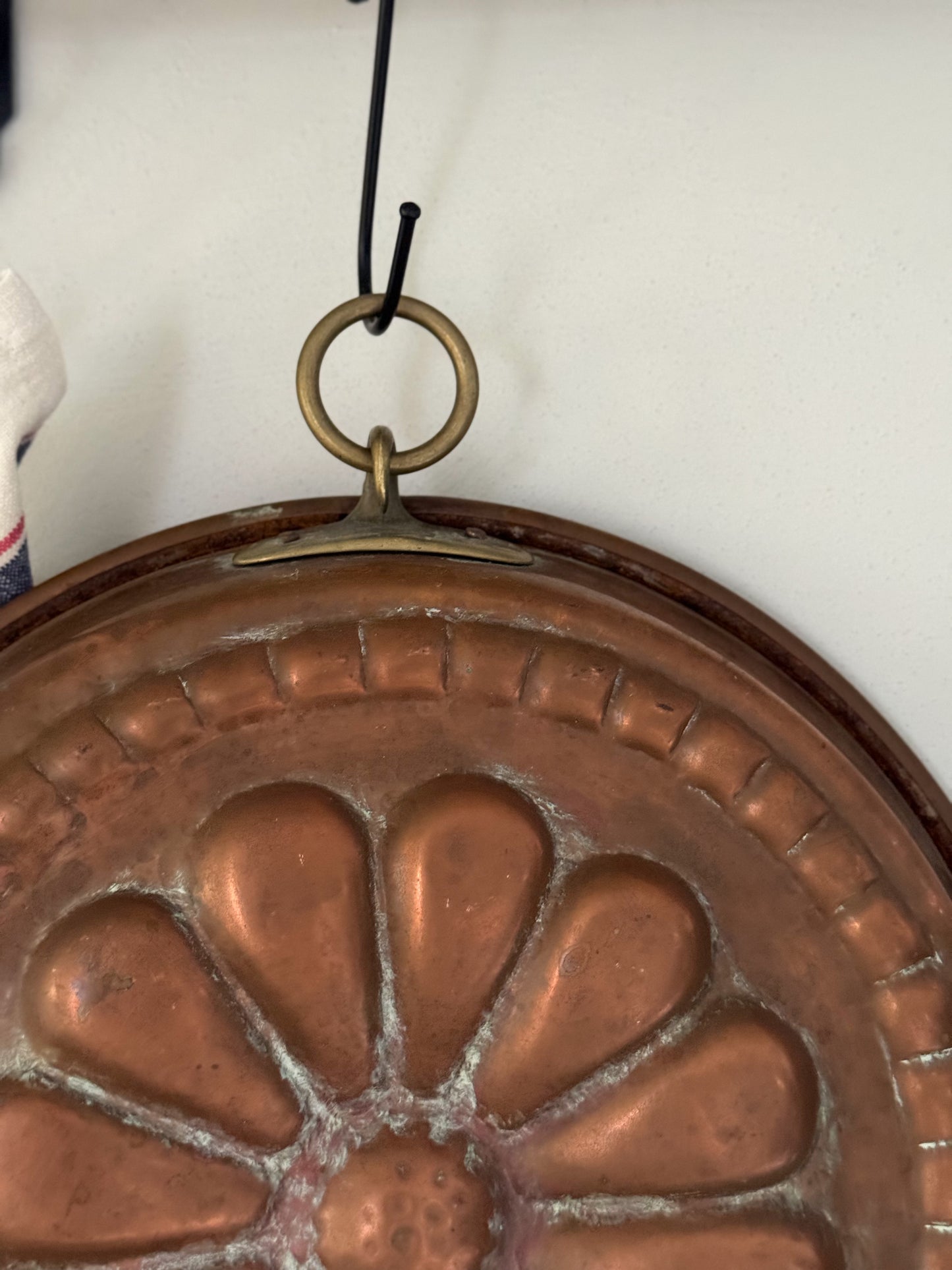 Antique Victorian 19th Century Copper Flower Jelly Mould