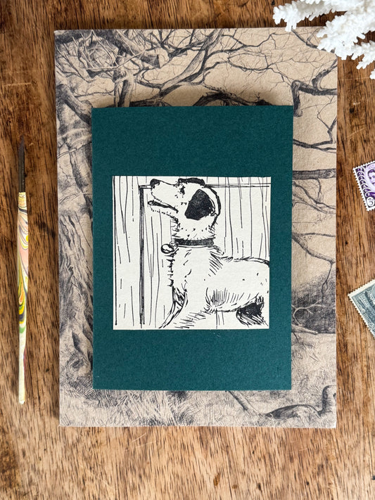 Handmade Hiraeth Vintage Illustration Greeting Card ‘Jack Russell’ • A6