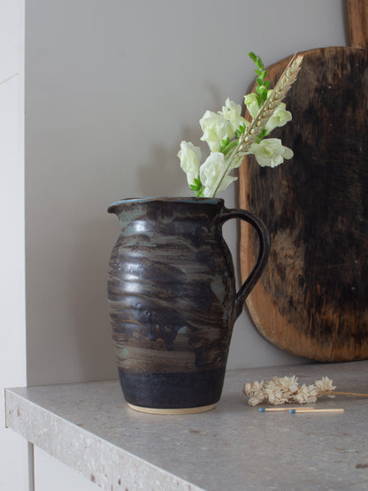 Vintage Welsh Abaty Pottery Studio Pottery Jug, Cardiganshire, c.1960s–70s