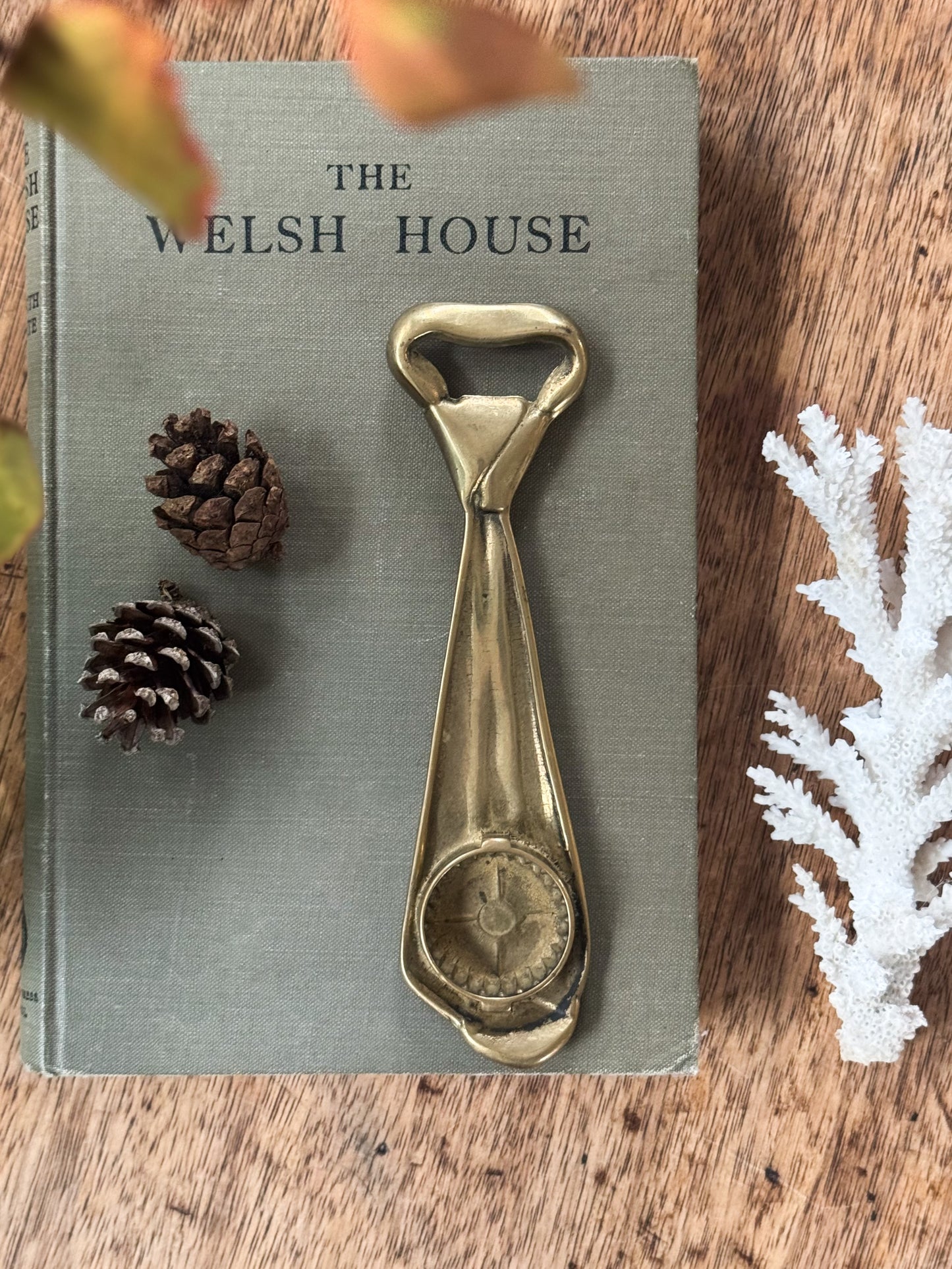 Vintage Solid Brass Tie Bottle Opener