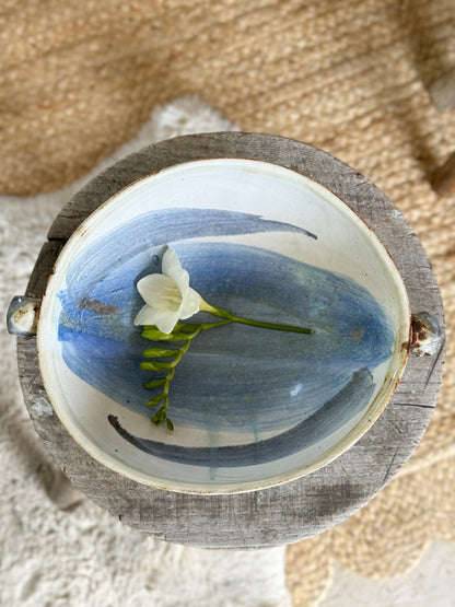 Abstract Studio Pottery Footed Bowl