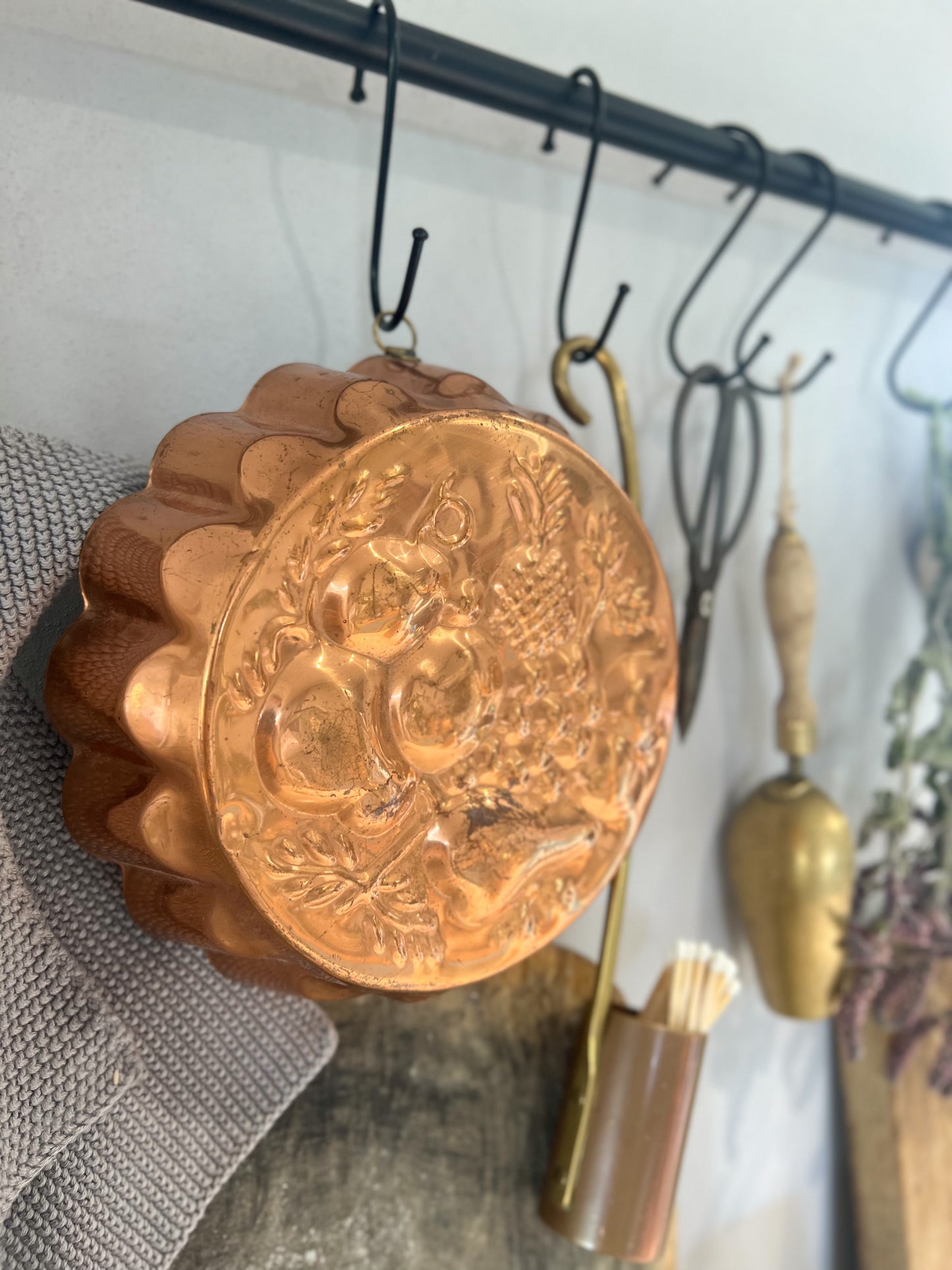 Embossed Fruit Copper Jelly Mould