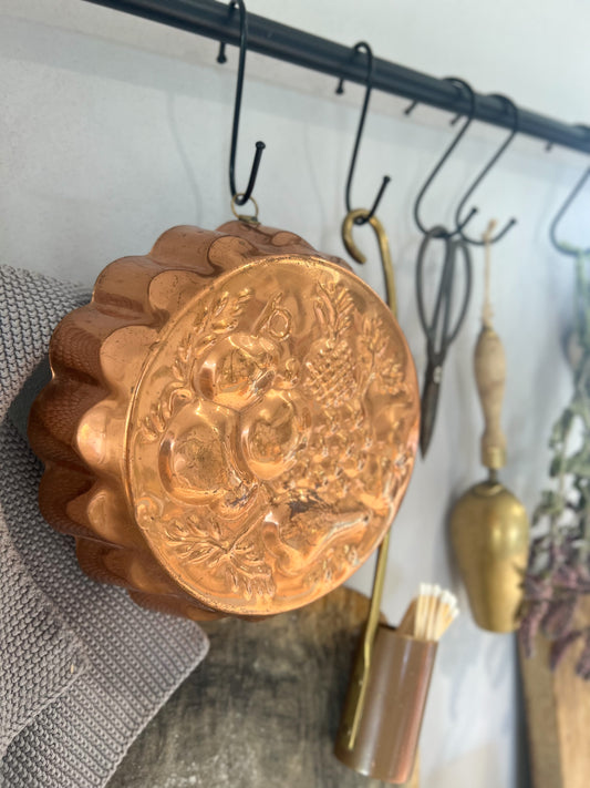 Embossed Fruit Copper Jelly Mould