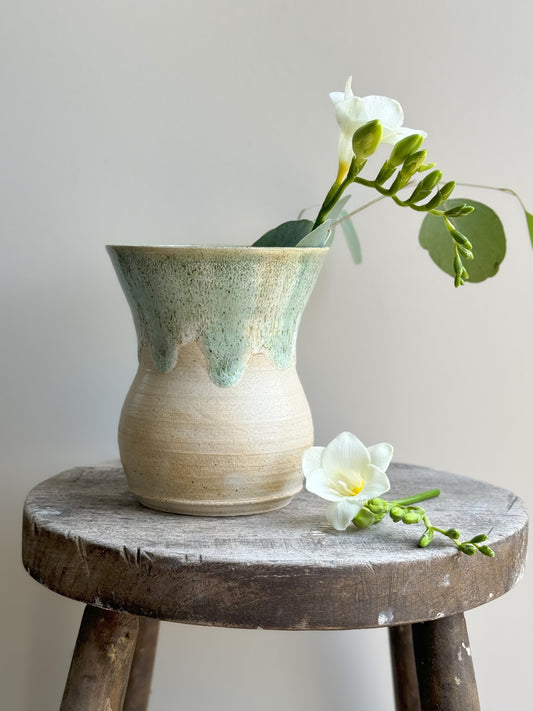 Mary Halliday, Acorn Studio Pottery Drip Gaze Pot