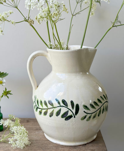 Mediterranean Studio Pottery Slipware Jug