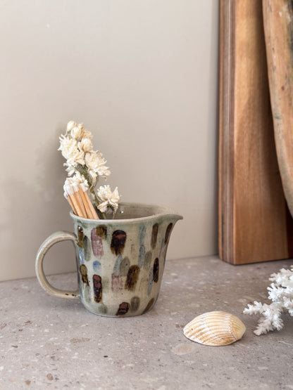 Vintage Studio Pottery Abstract Brush Stroke Creamer