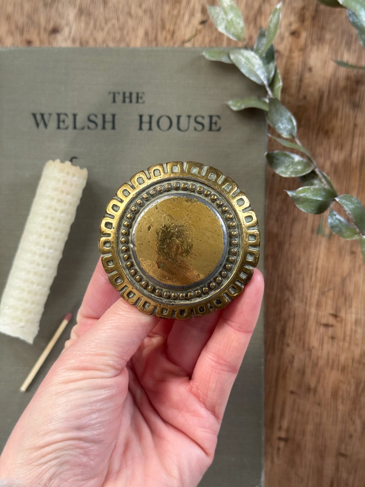 Antique Handmade Solid Brass Belt Buckle