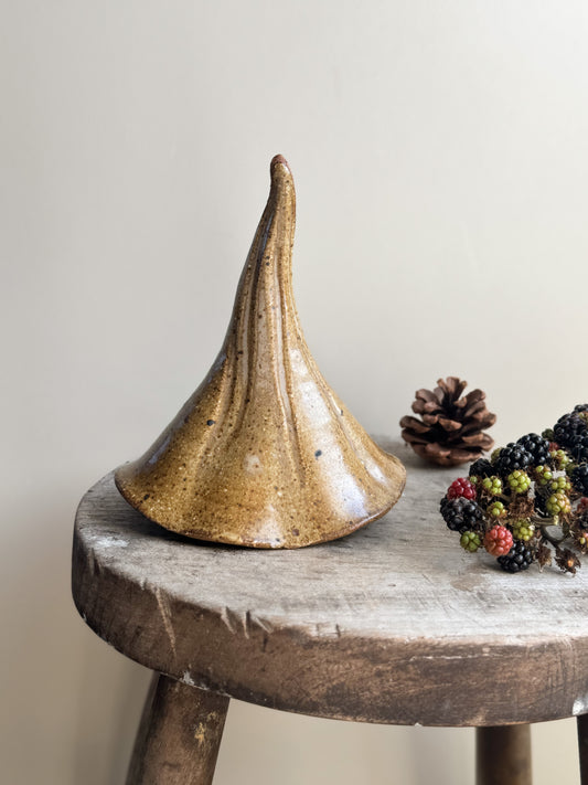 Vintage Studio Pottery Witch’s Hat (Wall Pocket)
