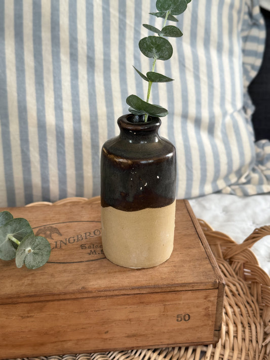 Antique Bourne Denby Sample Bottle / Trial Glaze Bottle (c.1850s–1900s) - Option 2
