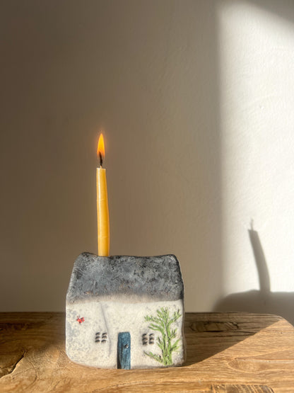 Hiraeth Cottage • Bwthyn Hiraeth Raku Ceramic Candle Holders