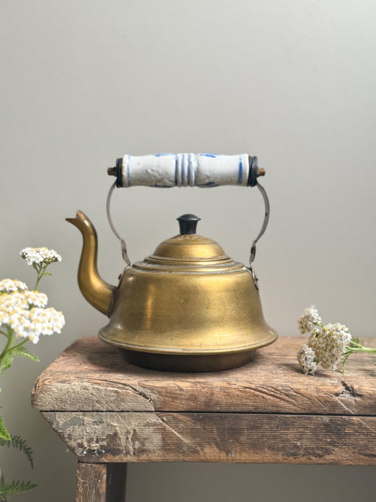 Small Vintage Brass Teapot