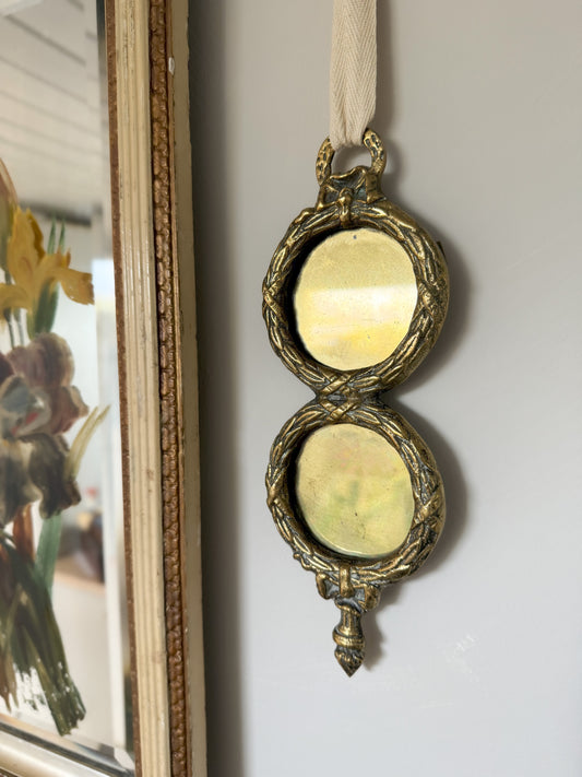 Solid Brass Bow Detail Locket Frame