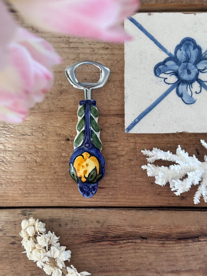 Vintage Italian Handmade Ceramic Lemon Bottle Opener