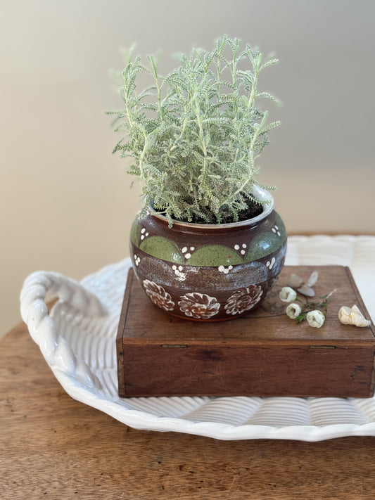 Vintage Abstract Studio Pottery Planter