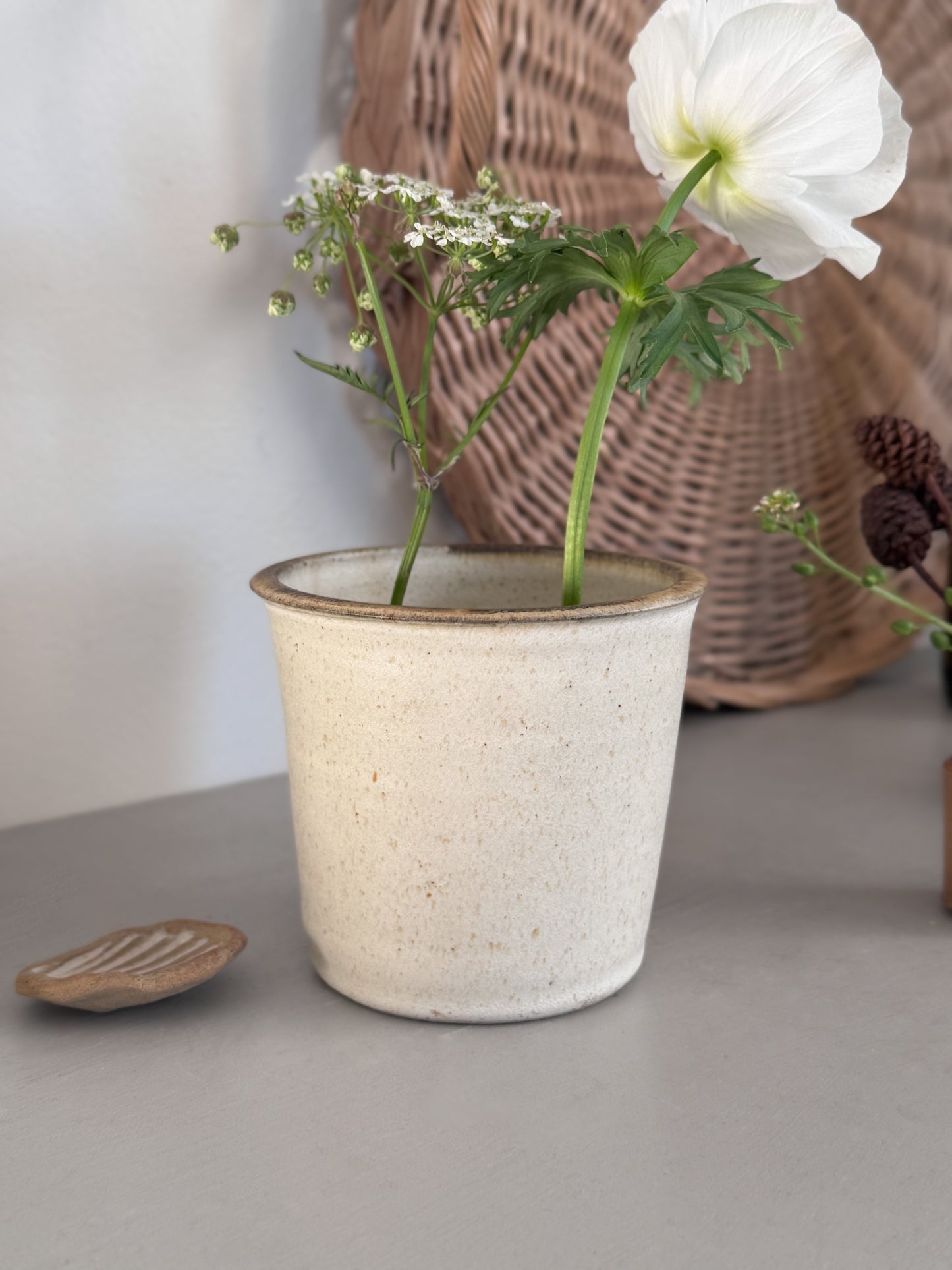 Vintage Abstract Studio Pottery Planter