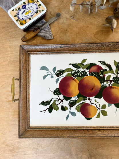 Antique Edwardian Villeroy & Boch Large Peaches Serving Tray